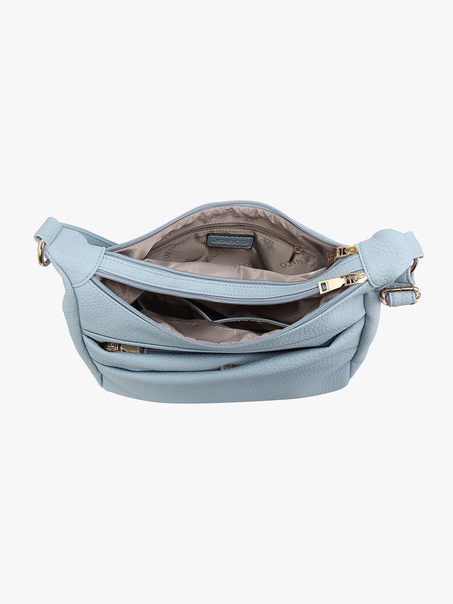 Lillian Vegan Dual Compartment Crossbody - Jen & Co. vegan handbag