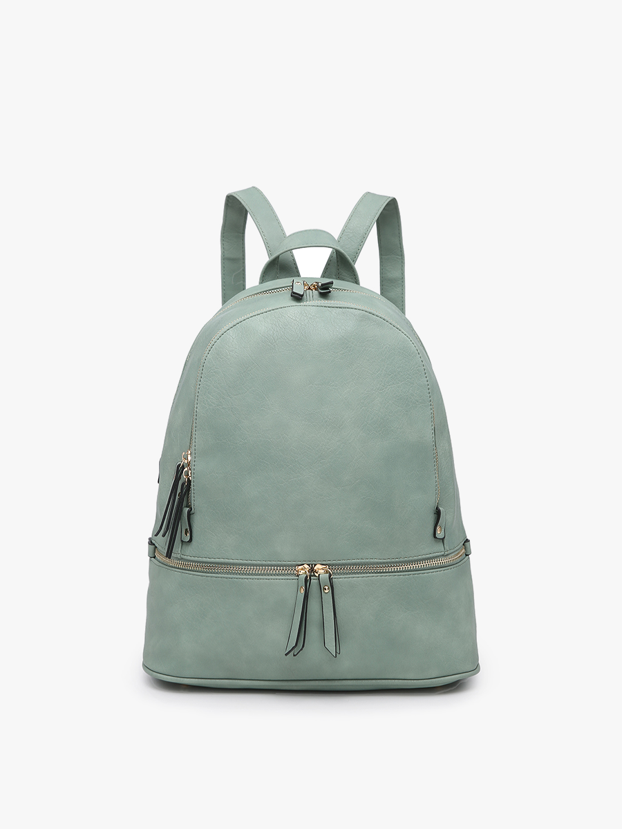 Blake Vegan Backpack Lt. Teal - Jen & Co. vegan handbag