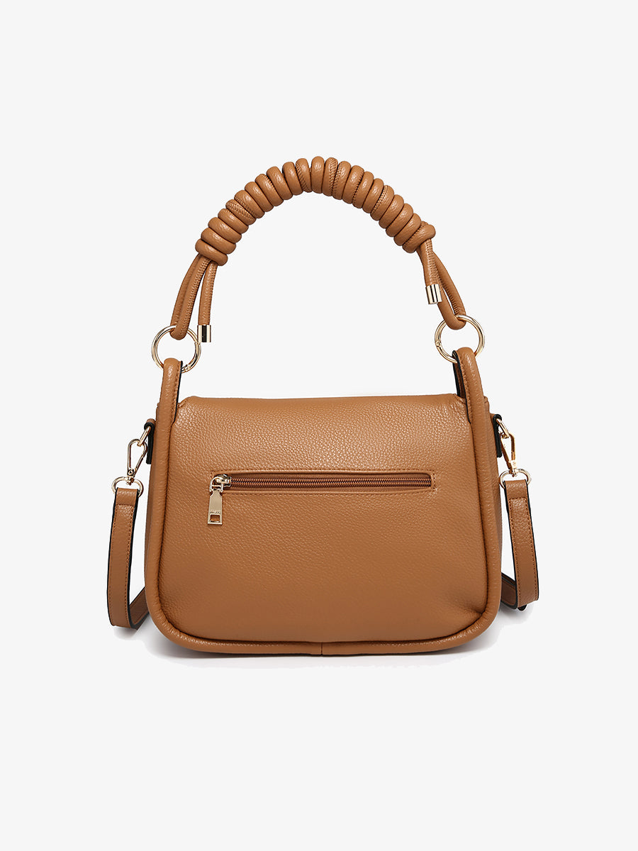 Effie Vegan Messenger Satchel - Jen & Co. vegan handbag
