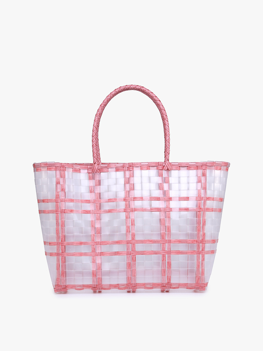 Alexandria Plastic Tote - Jen & Co. vegan handbag
