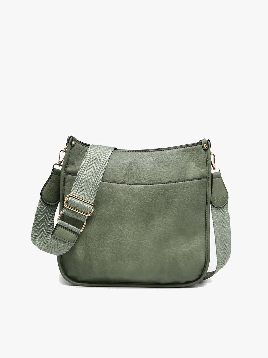 Chloe Vegan Crossbody Basil - Jen & Co. vegan handbag