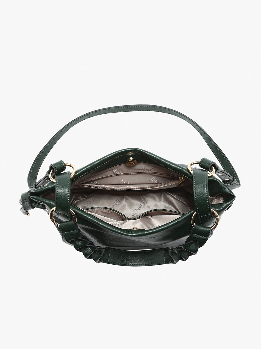 Rowan Vegan Round Hobo - Jen & Co. vegan handbag