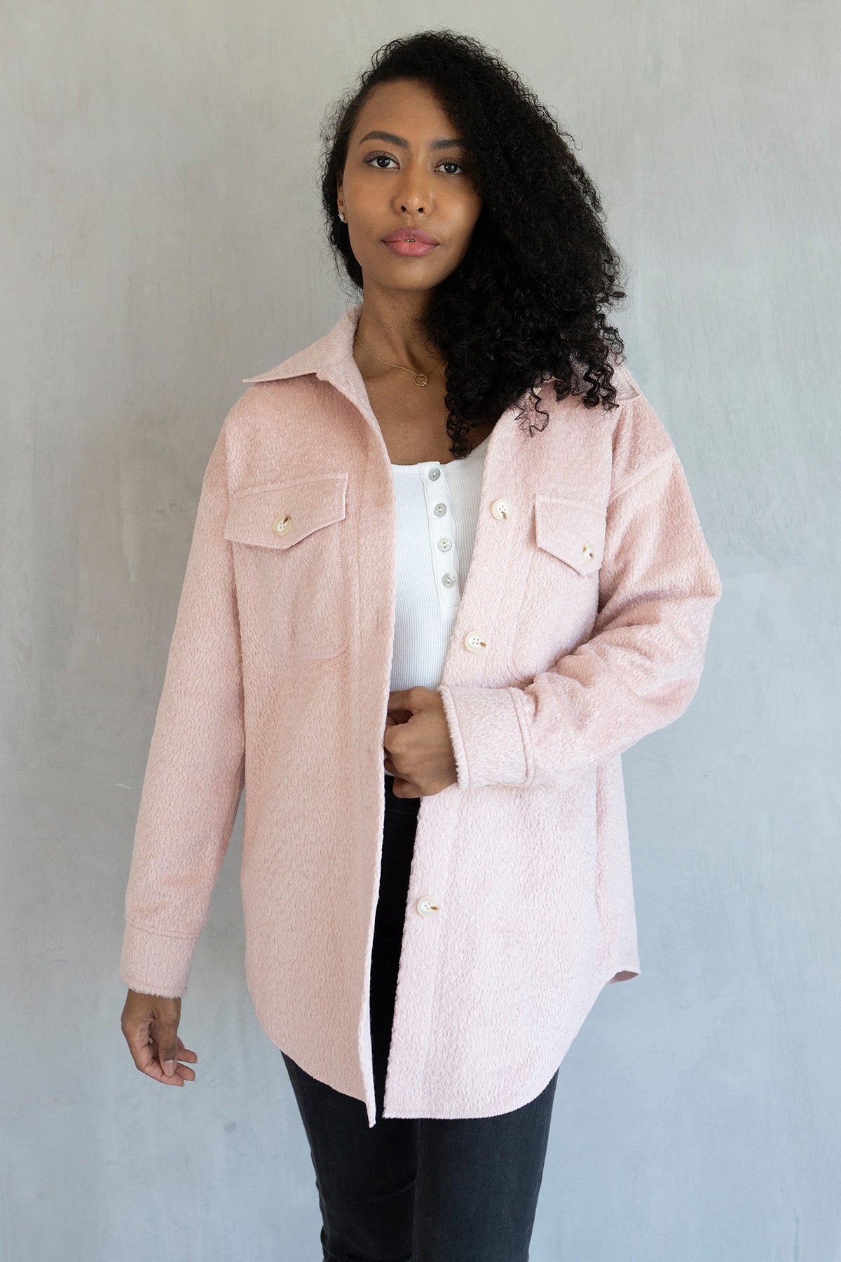 Lyric Jacket Pink - Jen & Co. vegan handbag