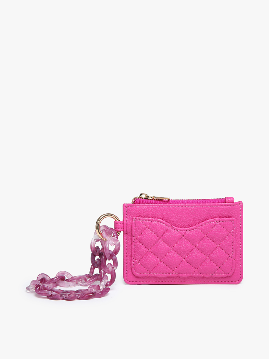 Rhodes Vegan Quilted Bangle Purple - Jen & Co. vegan handbag
