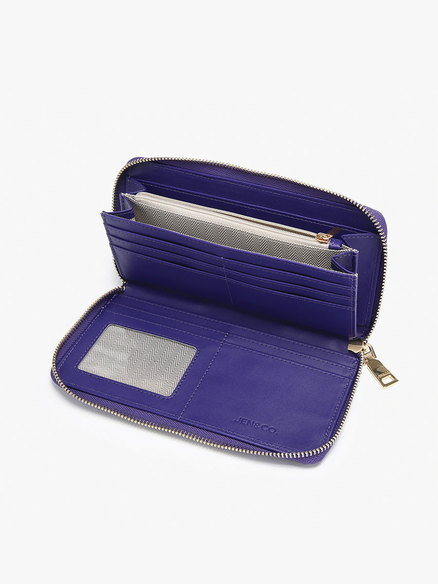 Kylie Vegan Quilted Wallet - Jen & Co. vegan handbag