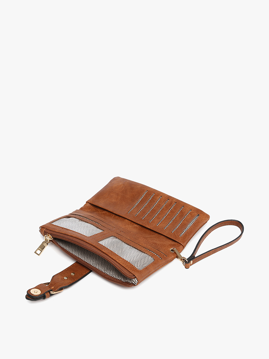 Cadence Vegan Buckle Wallet - Jen & Co. vegan handbag