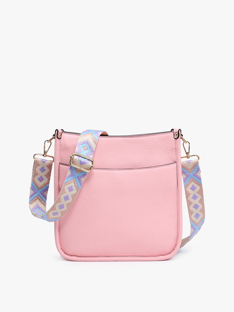 Posie Vegan Crossbody Sweet Pink - Jen & Co. vegan handbag
