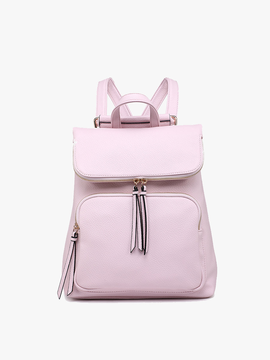 Everlee Vegan Backpack Pale Pink - Jen & Co. vegan handbag