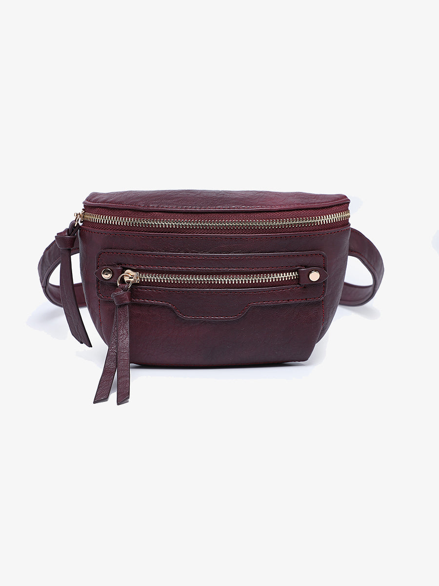 Astrid Vegan Sling Bag Wine - Jen & Co. vegan handbag
