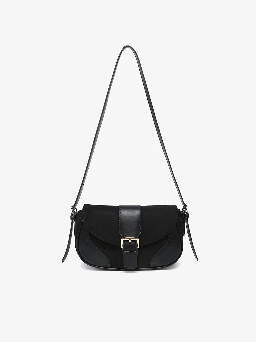 Duffy Vegan Suede Shoulder Bag