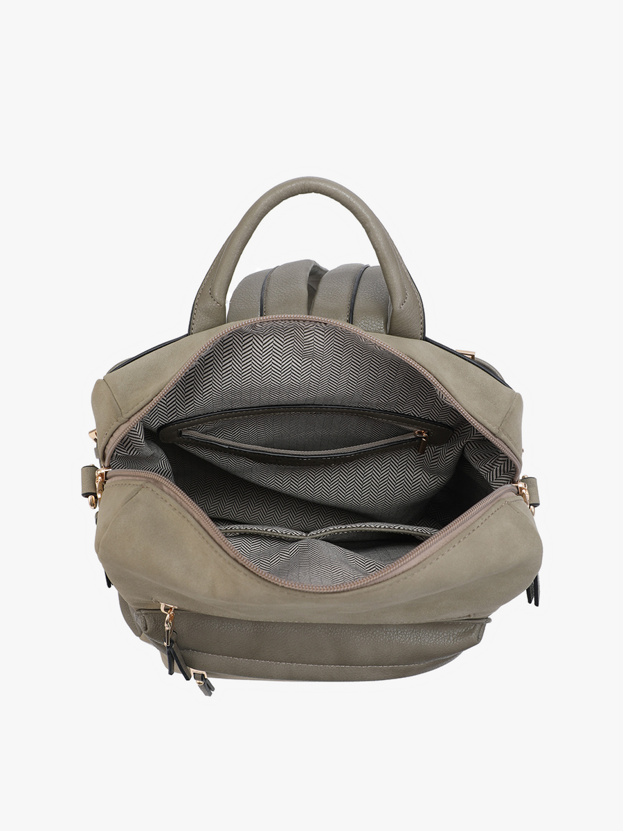 Amelia Corduroy Backpack - Jen & Co. vegan handbag