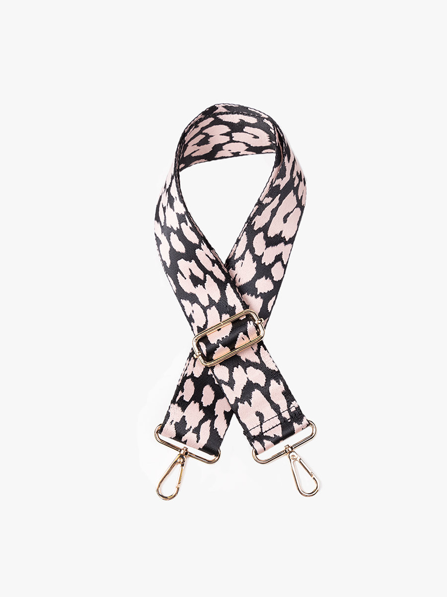 Guitar Strap Leopard-Black - Jen & Co. vegan handbag