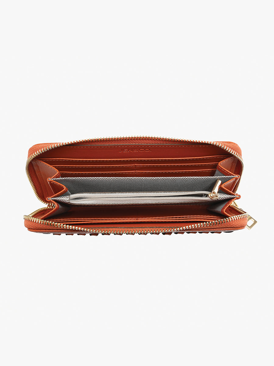 Nora Vegan Whipstitch Wallet - Jen & Co. vegan handbag