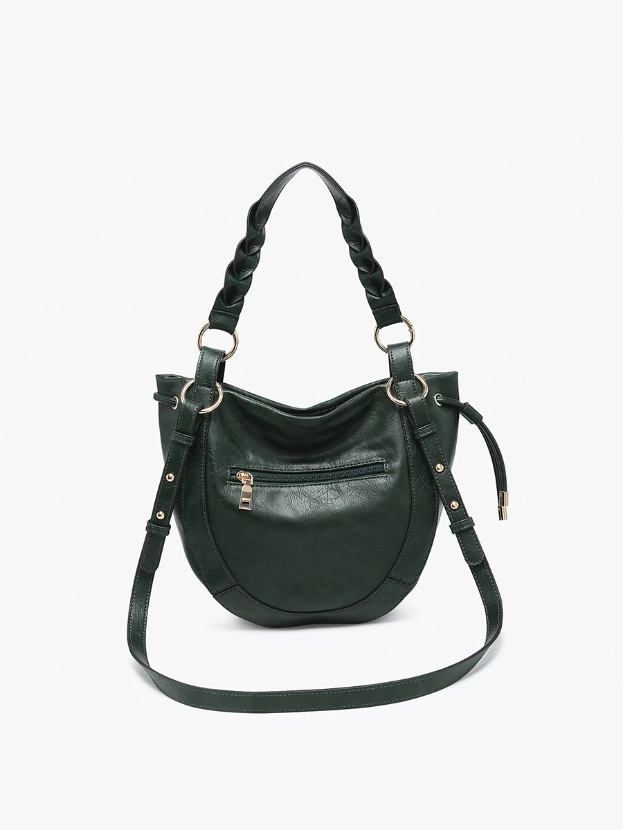 Rowan Vegan Round Hobo - Jen & Co. vegan handbag