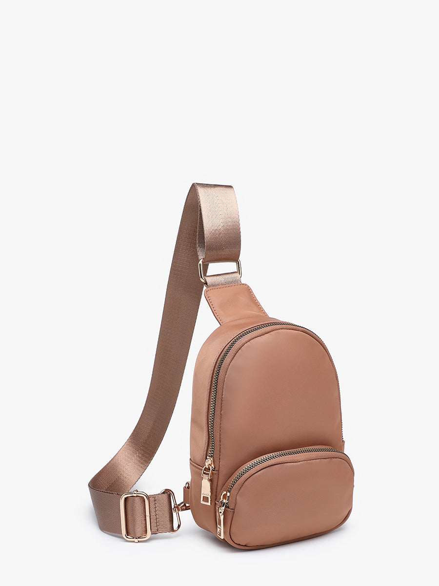 Michelle Nylon Sling Bag - Jen & Co. vegan handbag