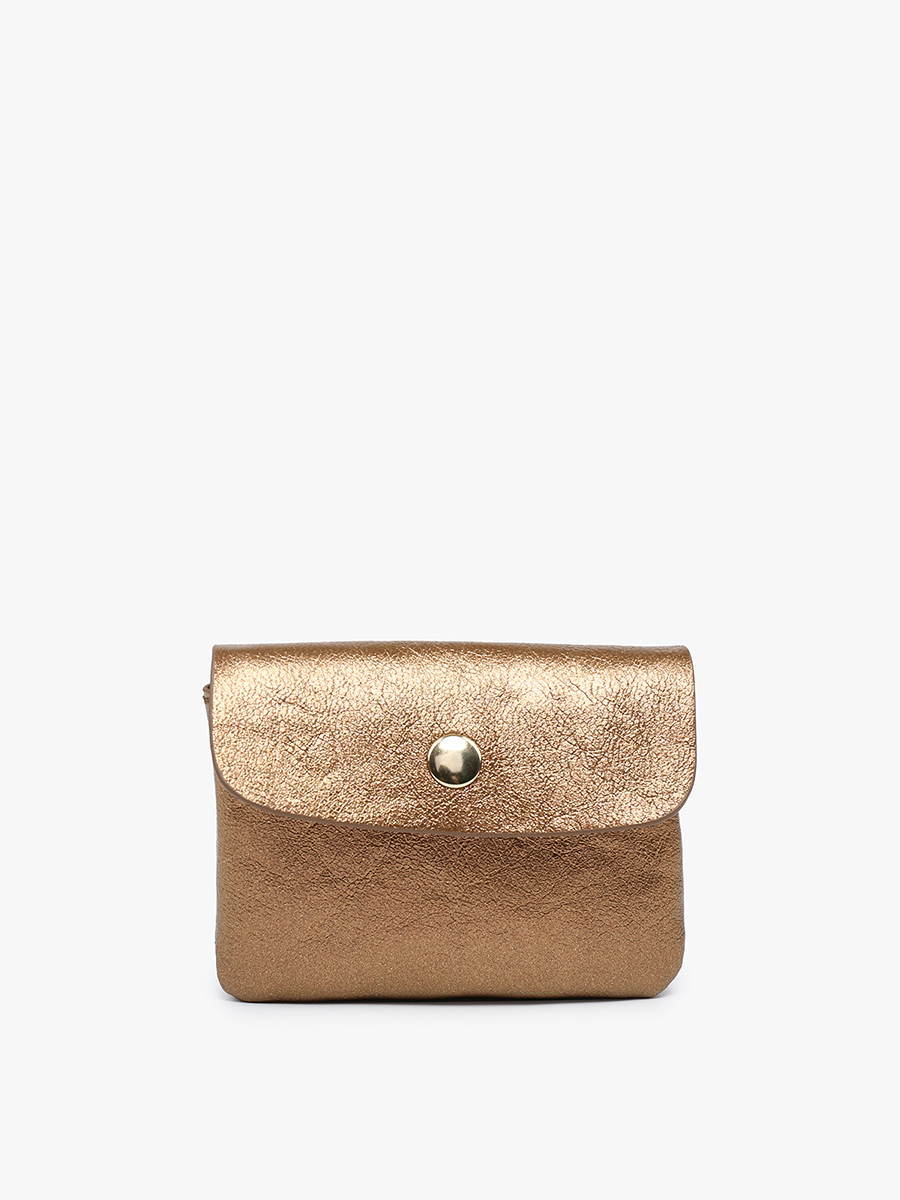 Ethel Vegan Mini Clutch Copper - Jen & Co. vegan handbag