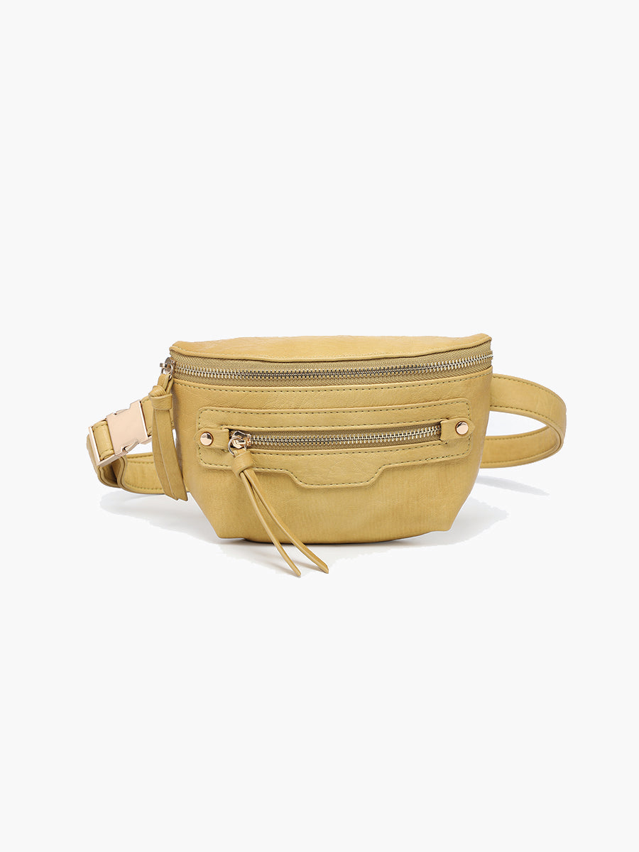 Astrid Vegan Sling Bag Mustard - Jen & Co. vegan handbag