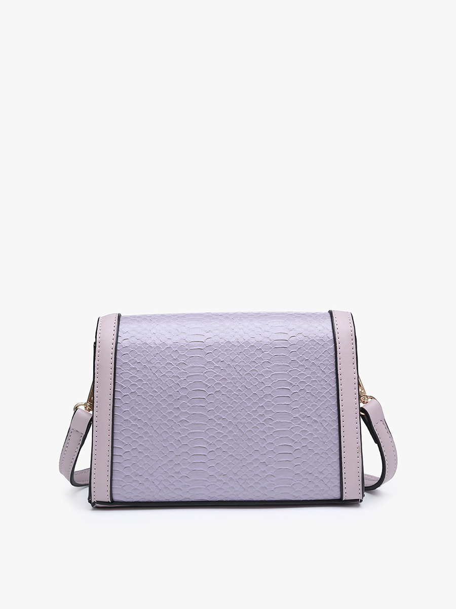 Etta Vegan Snake Crossbody - Jen & Co. vegan handbag