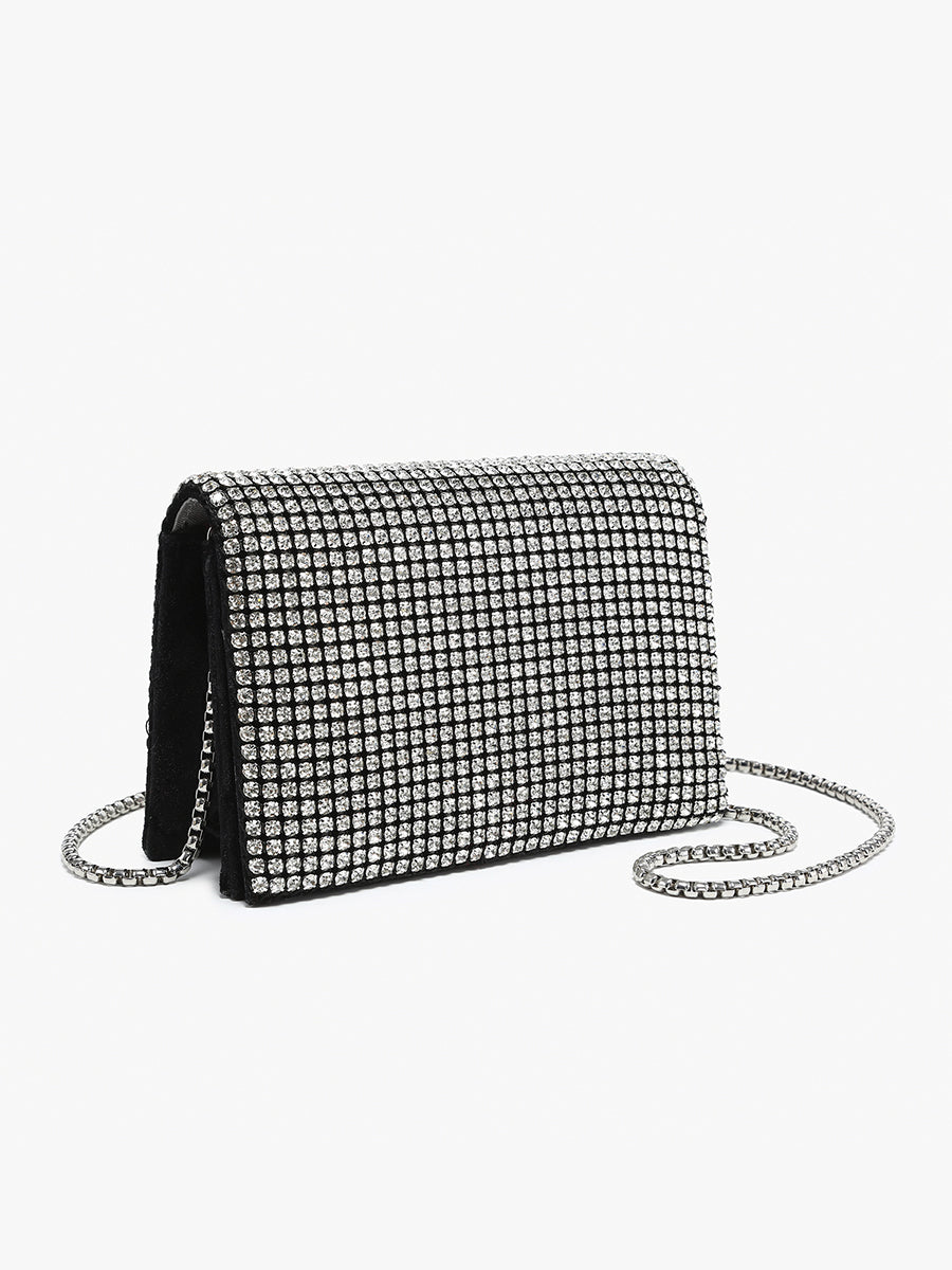 Laeticia Rhinestone Crossbody - Jen & Co. vegan handbag