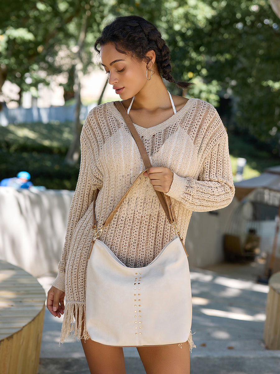 Emery Vegan Slouchy Hobo - Jen & Co. vegan handbag