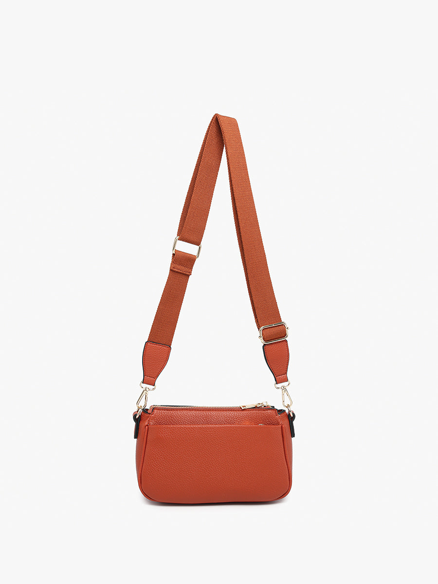 Kallie Vegan Snap Front Crossbody - Jen & Co. vegan handbag