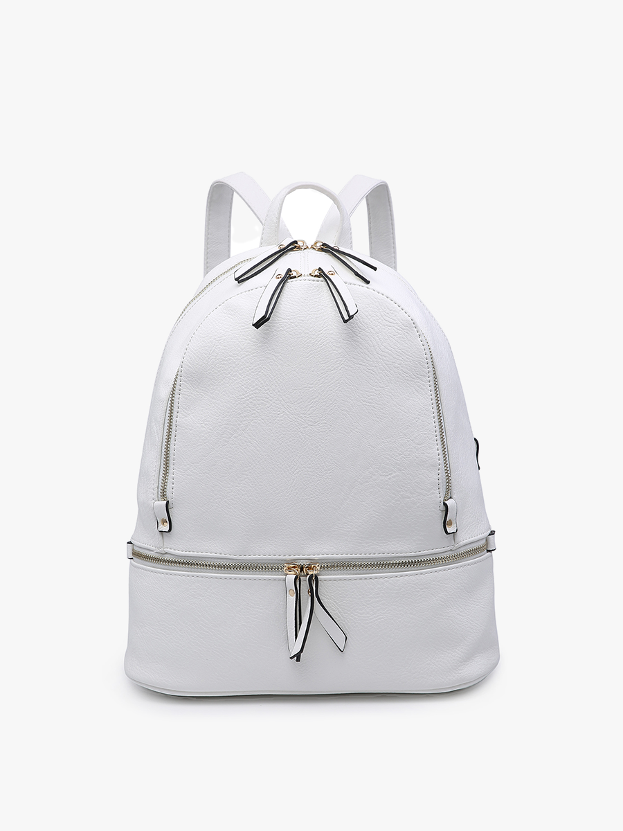 Blake Vegan Backpack White - Jen & Co. vegan handbag