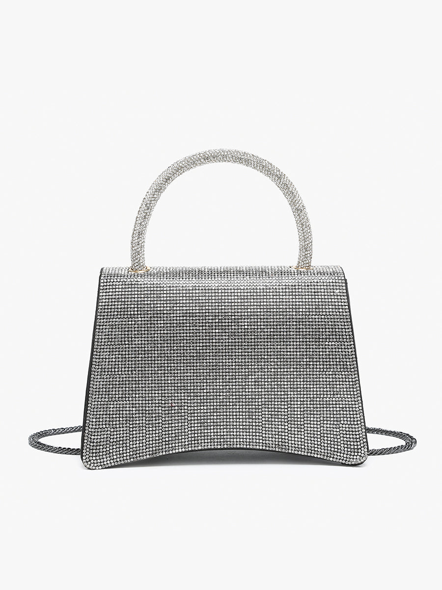 Aurora Rhinestone Clutch/Crossbody - Jen & Co. vegan handbag