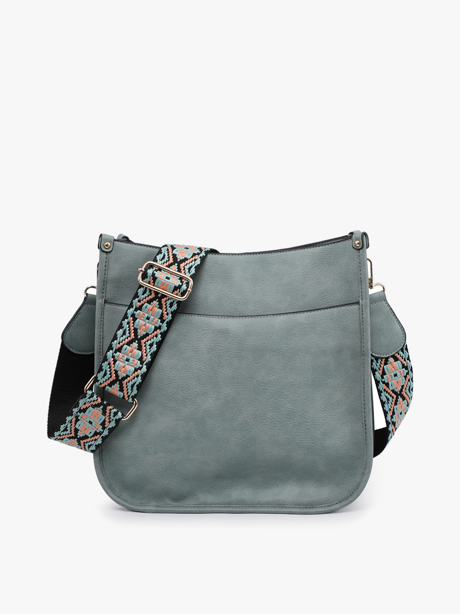 Chloe Vegan Crossbody Teal - Jen & Co. vegan handbag