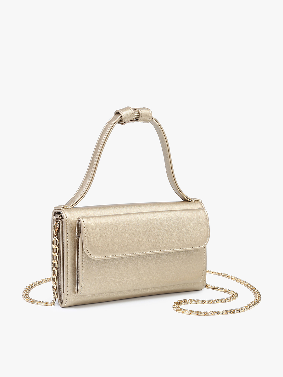 Honey Vegan Rect Chain Crossbody - Jen & Co. vegan handbag