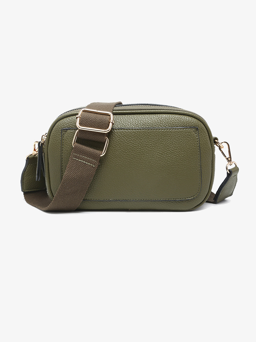 Sky Vegan Belt Bag/Crossbody Olive - Jen & Co. vegan handbag