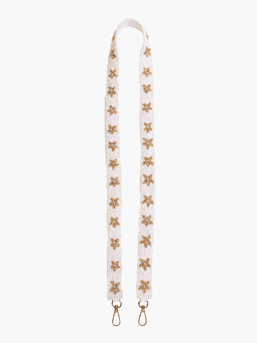 Beaded Guitar Strap Star - Jen & Co. vegan handbag