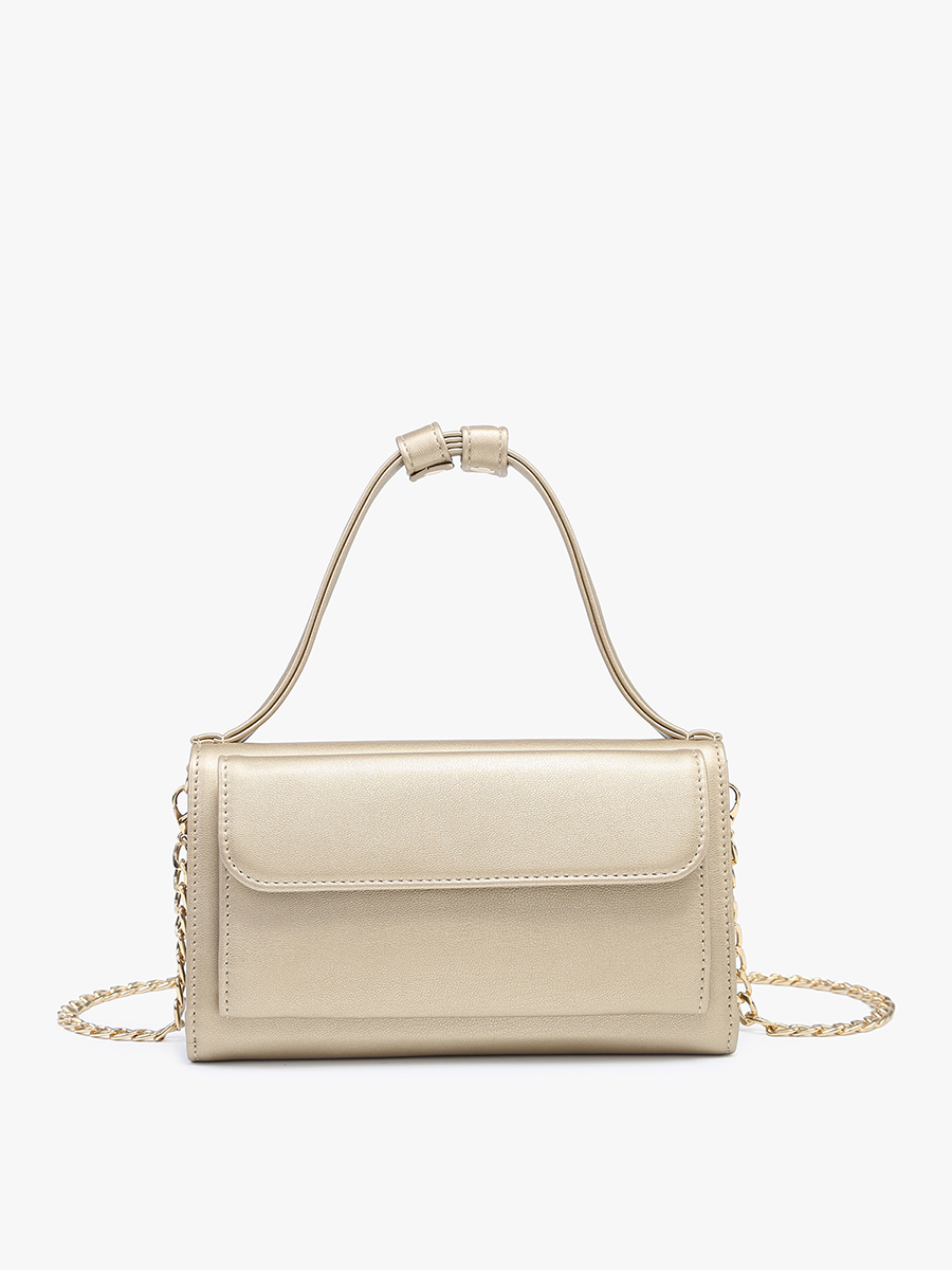 Honey Vegan Rect Chain Crossbody - Jen & Co. vegan handbag