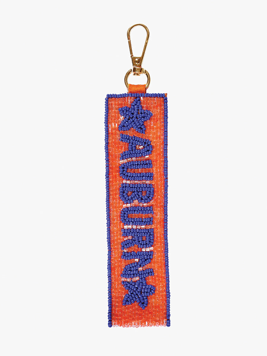 Beaded Wristlet Strap Auburn - Jen & Co. vegan handbag