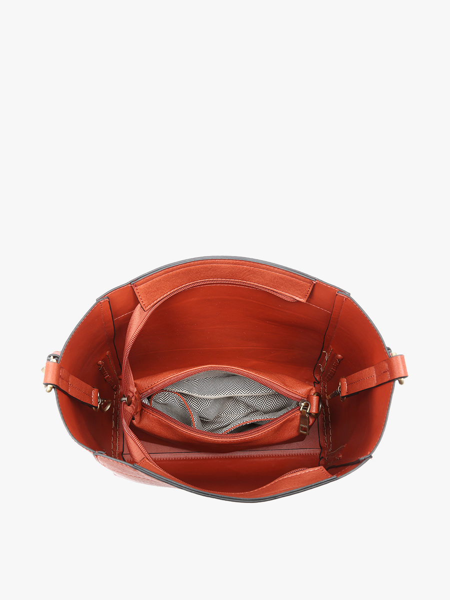 Penny Vegan Bucket Bag - Jen & Co. vegan handbag