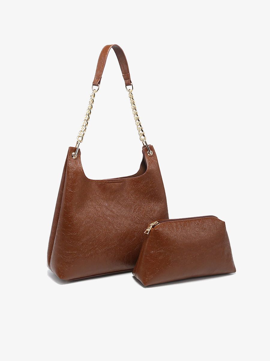 Birch Vegan Gloss Shoulder Bag