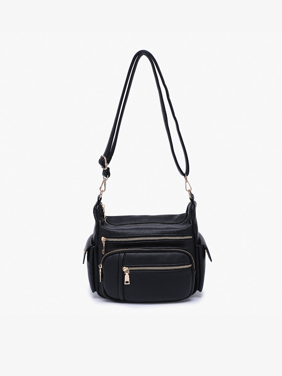 Nicole Vegan Crossbody Black - Jen & Co. vegan handbag