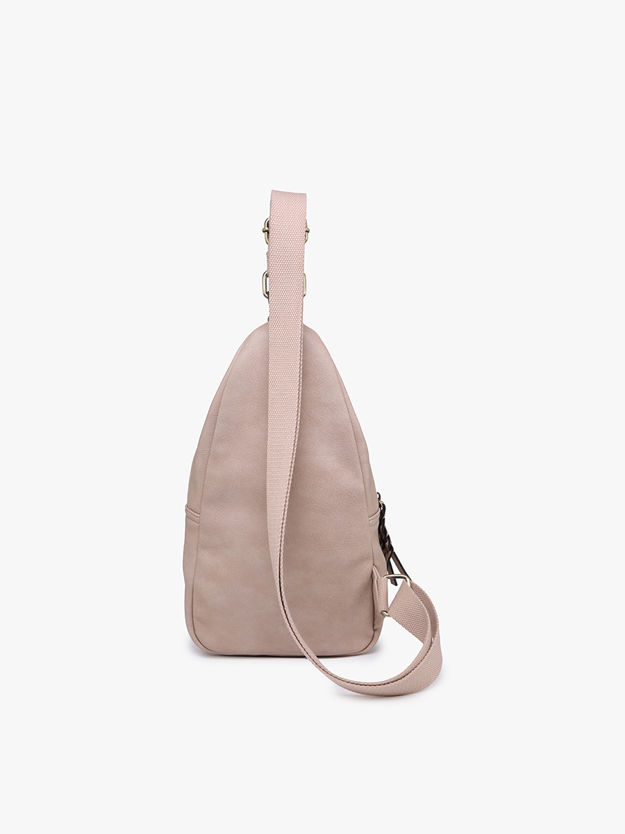 Nikki Vegan Suede Sling Bag - Jen & Co. vegan handbag
