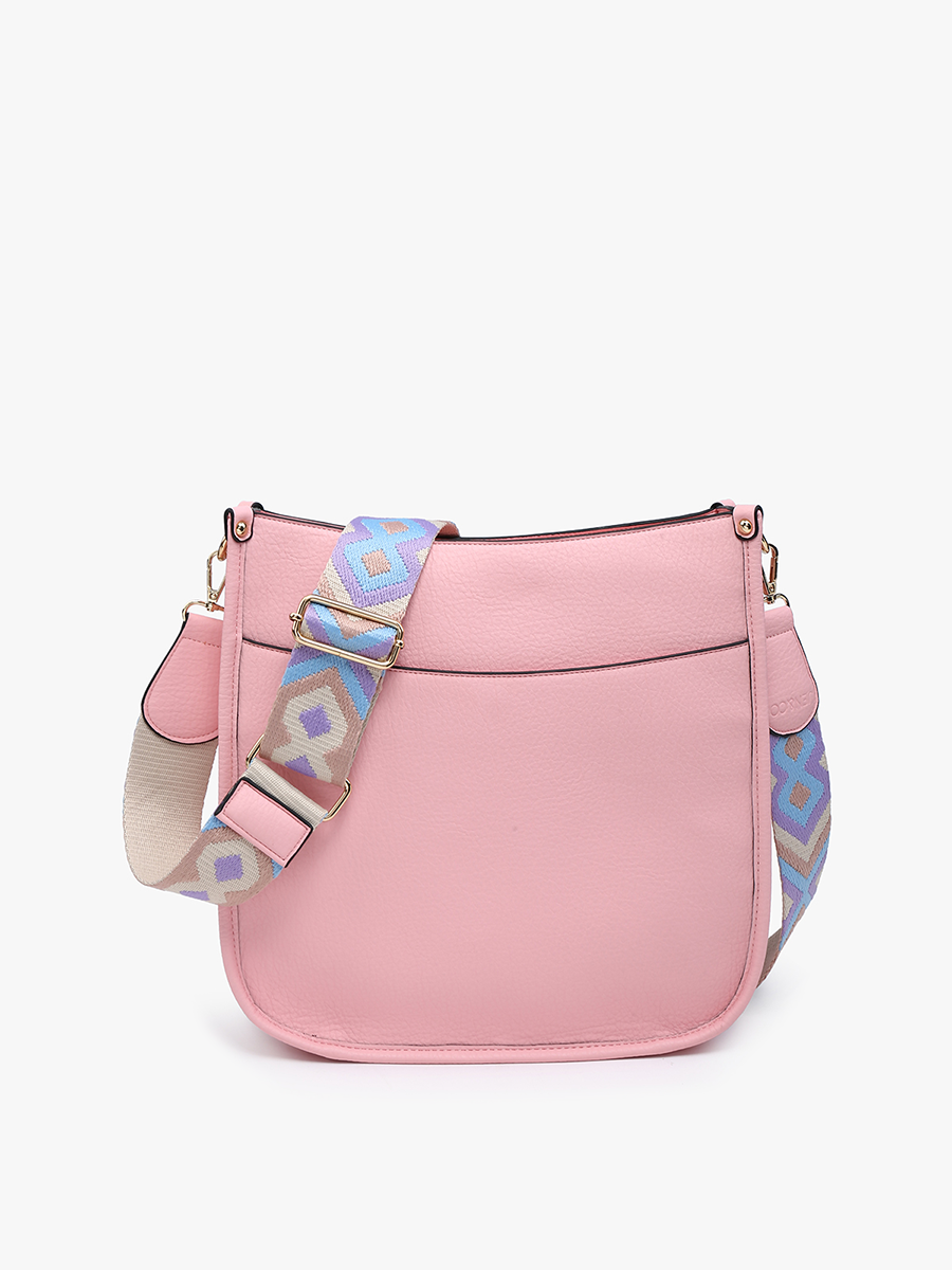 Chloe Vegan Crossbody Sweet Pink - Jen & Co. vegan handbag