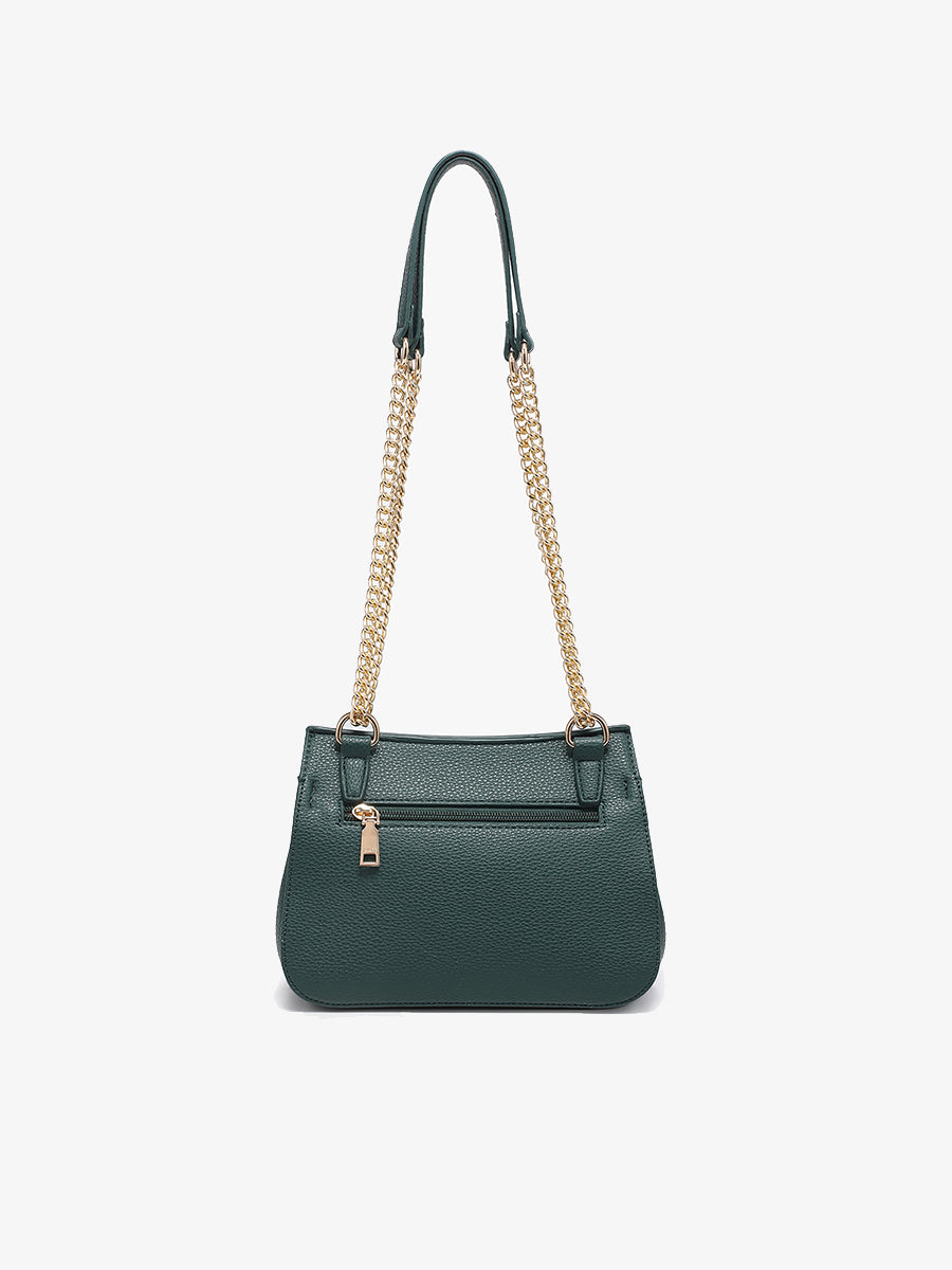 Lottie Vegan Chain Crossbody - Jen & Co. vegan handbag