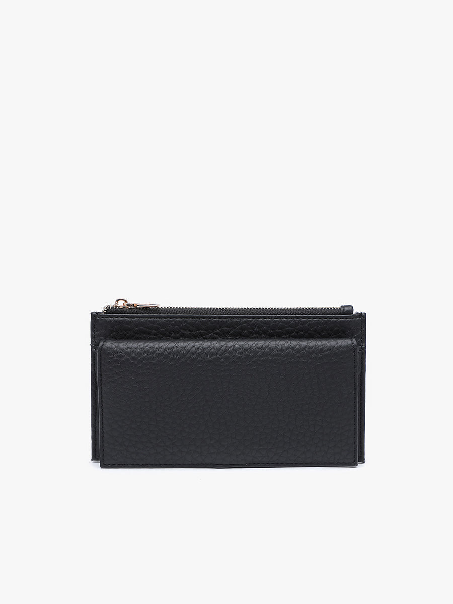 Teagan Vegan Wallet Black - Jen & Co. vegan handbag