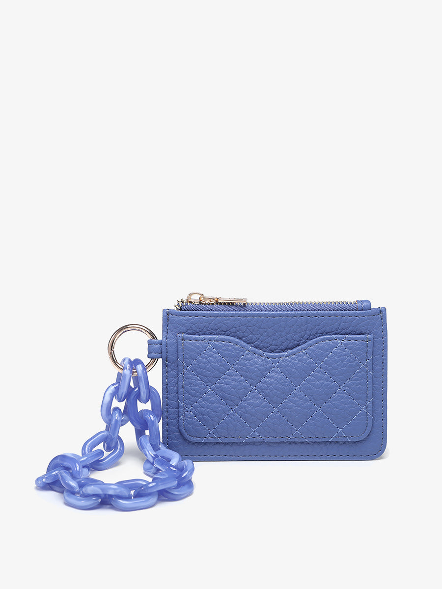 Rhodes Vegan Quilted Bangle Porpoise - Jen & Co. vegan handbag