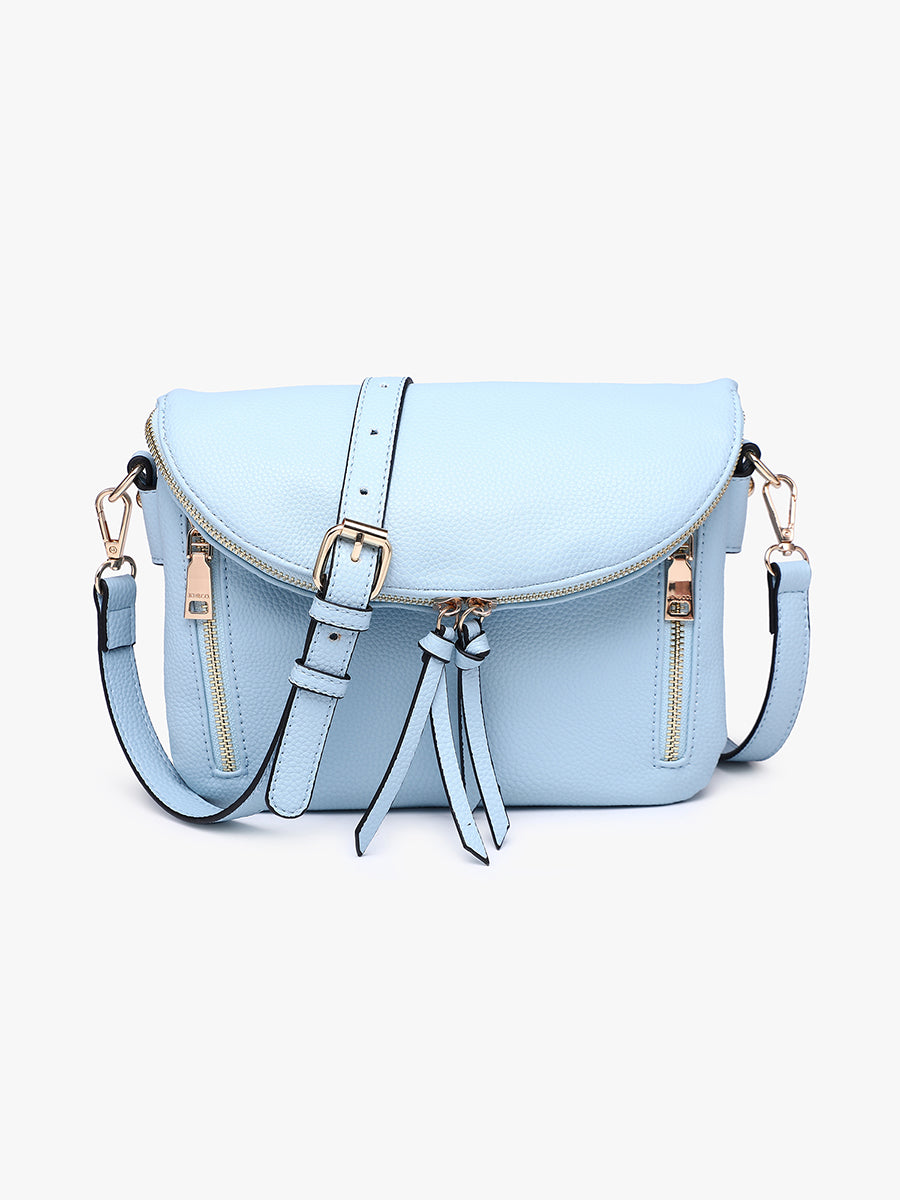 Aubree Vegan Crossbody Cloud Blue - Jen & Co. vegan handbag