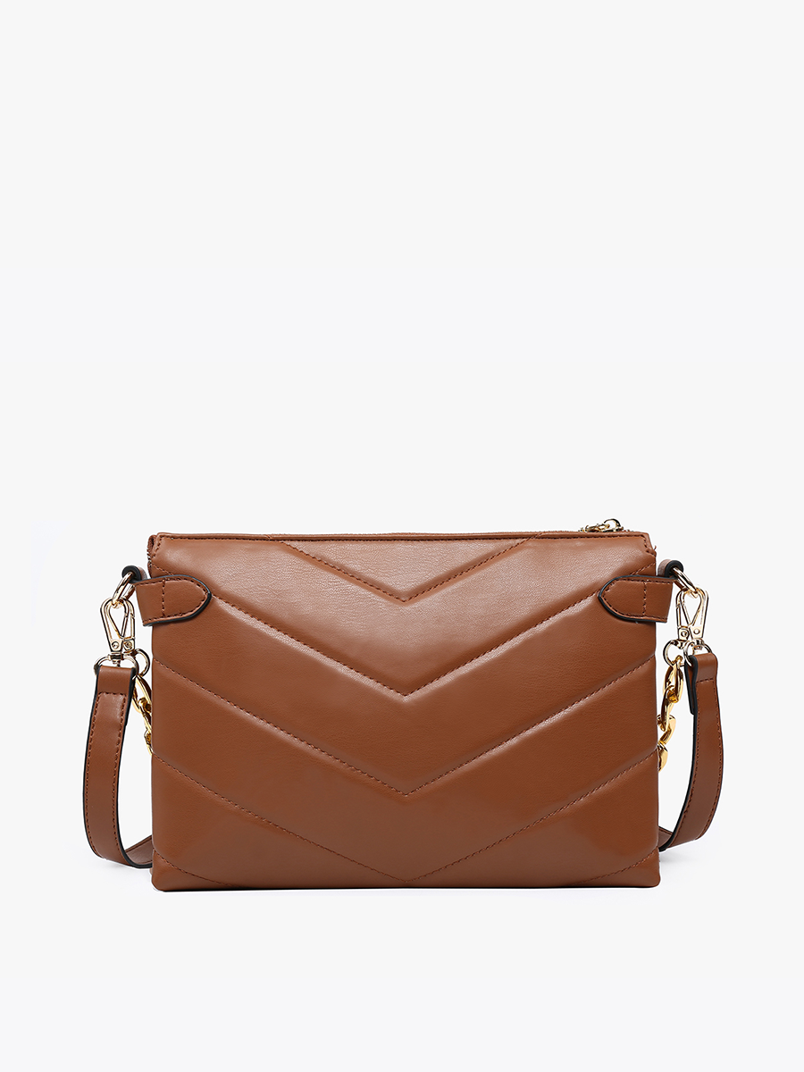 Britt Vegan Puffer Crossbody - Jen & Co. vegan handbag