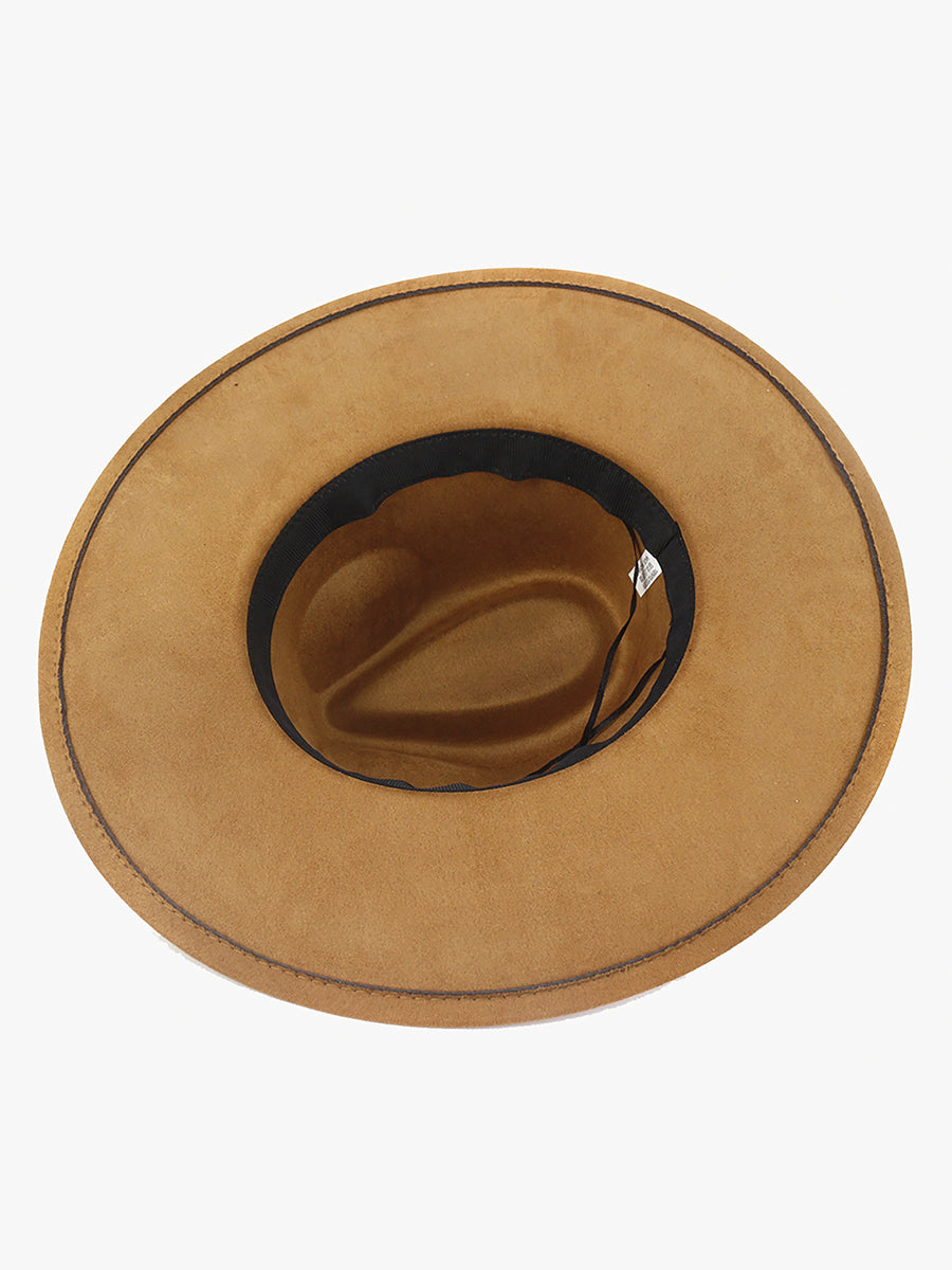 Atlas Braided Fedora - Jen & Co. vegan handbag