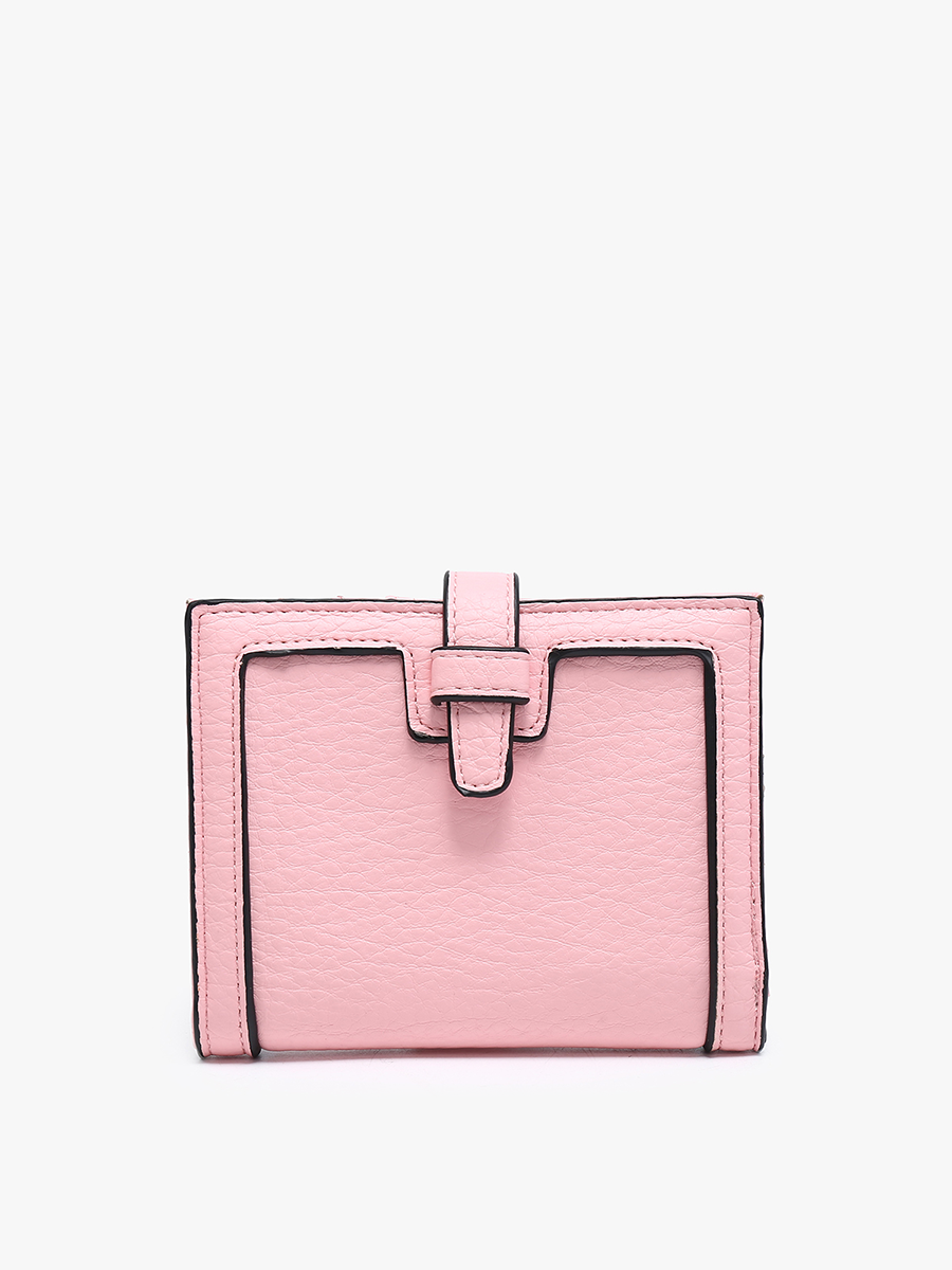 Bessie Vegan Wallet Pink - Jen & Co. vegan handbag