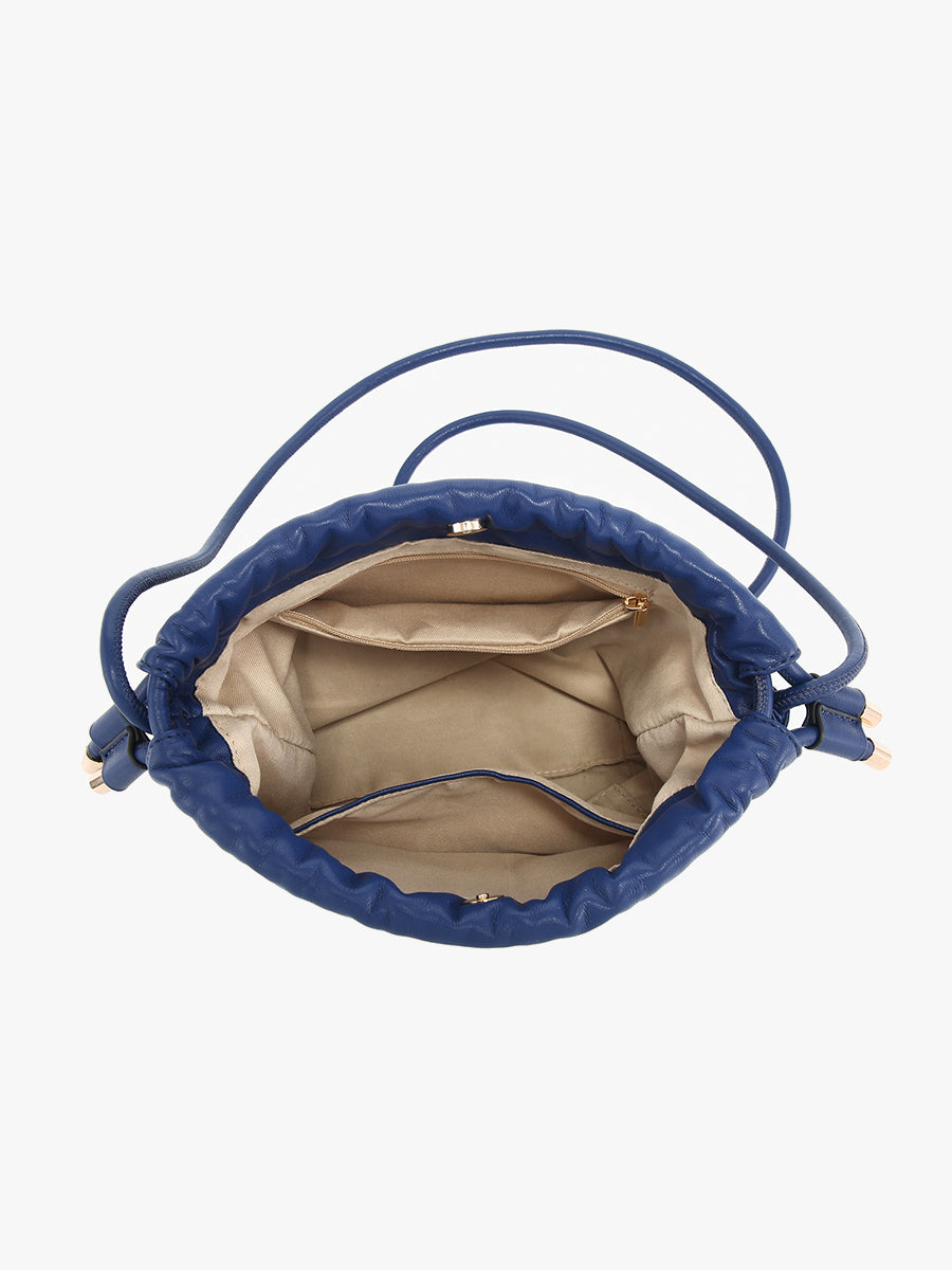 Mackenzie Vegan Cinched Bucket Bag - Jen & Co. vegan handbag