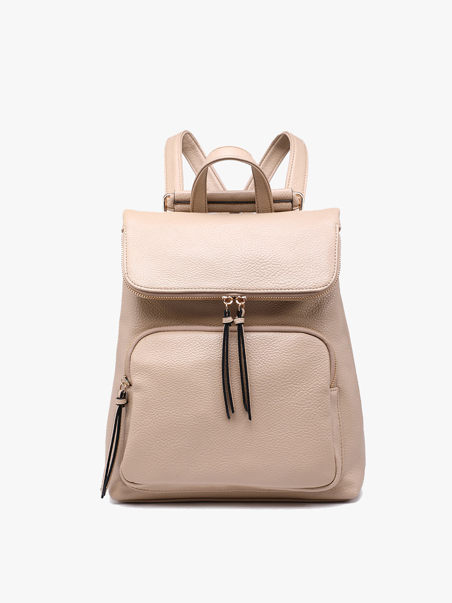 Everlee Vegan Backpack Sand - Jen & Co. vegan handbag