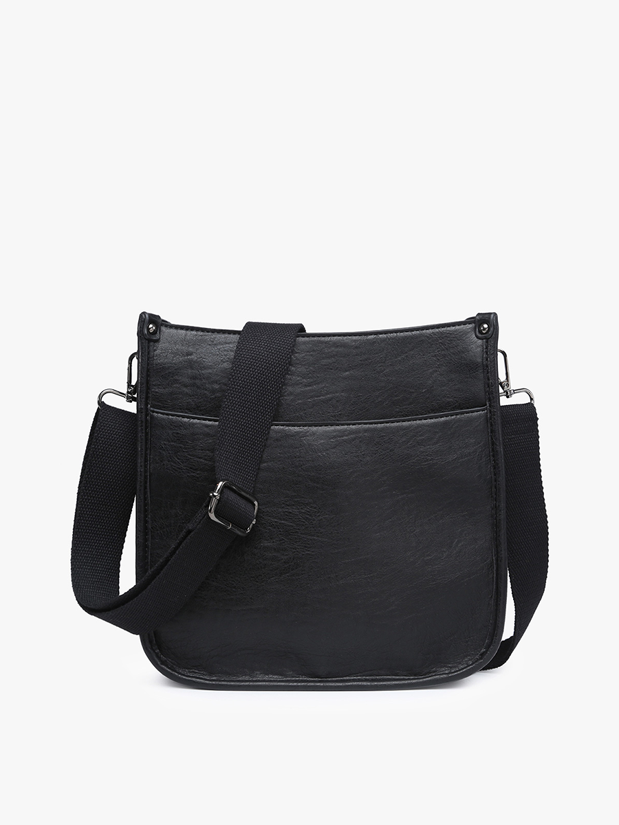 Posie Vegan Crossbody Black - Jen & Co. vegan handbag