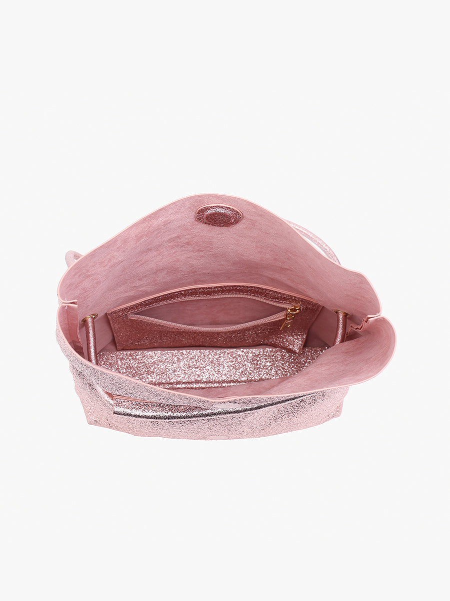 Lana Glitter Crossbody - Jen & Co. vegan handbag