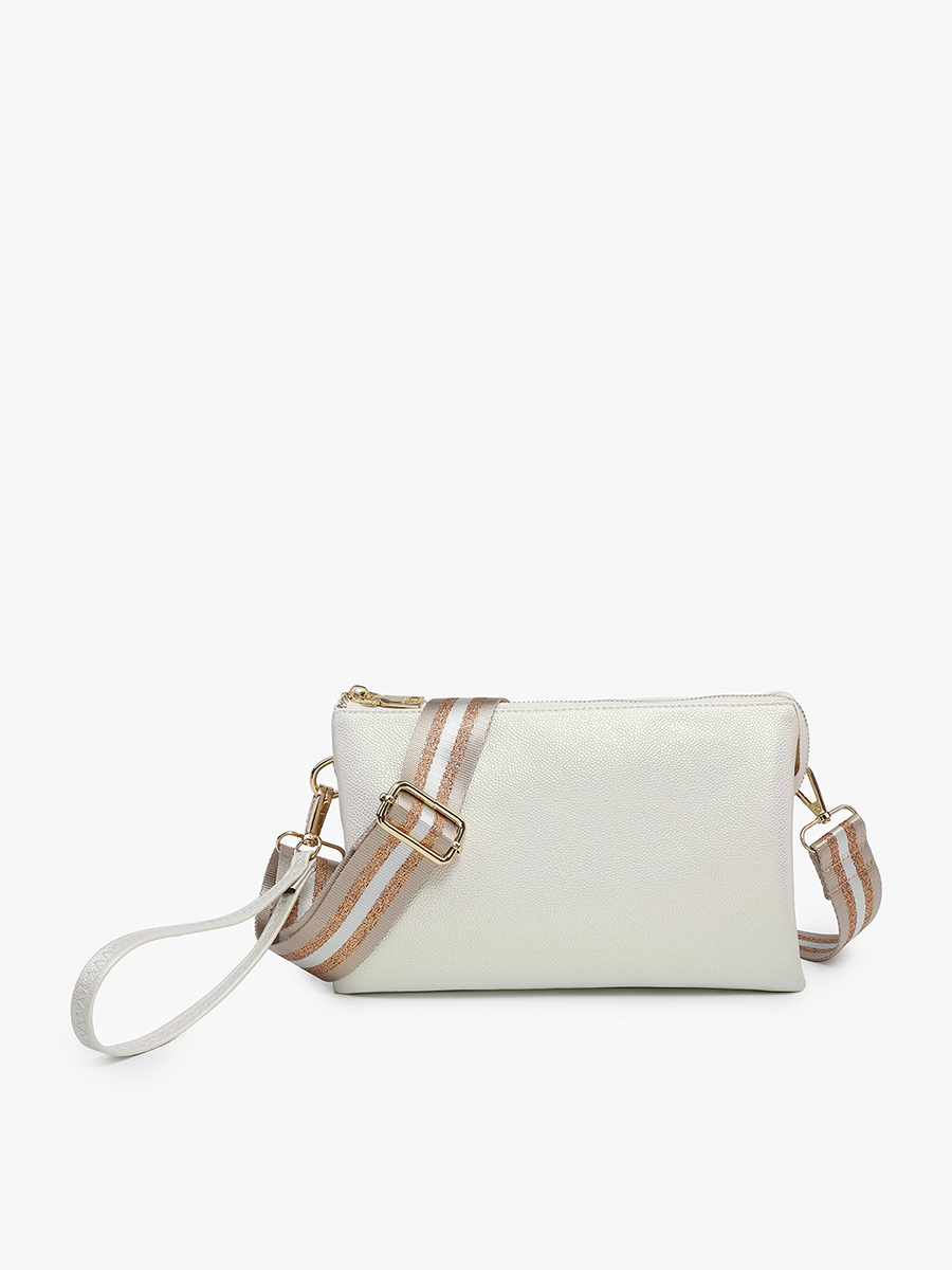 Izzy Vegan Crossbody Pearl - Jen & Co. vegan handbag
